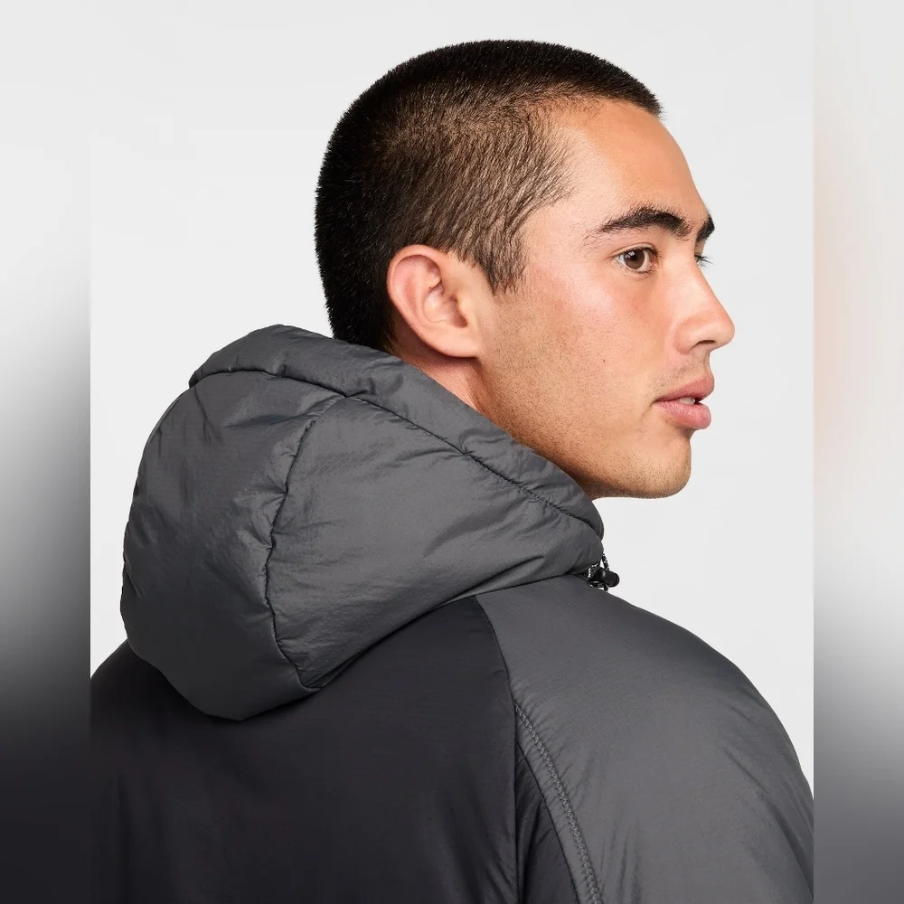 Nike Trail Running Jacket Packable Therma-Fit Black FZ0003-010 Mens Size S